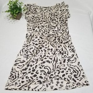 ❤ASOS 8 Animal Print Ruffle Sleeve Dress